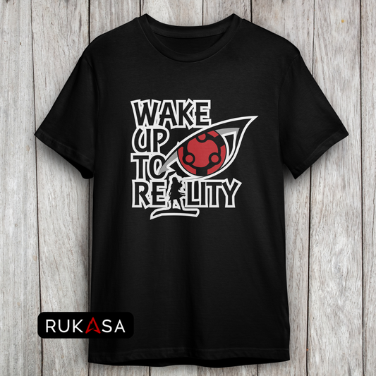Wake Up To Reality Oversized Printed T-Shirt