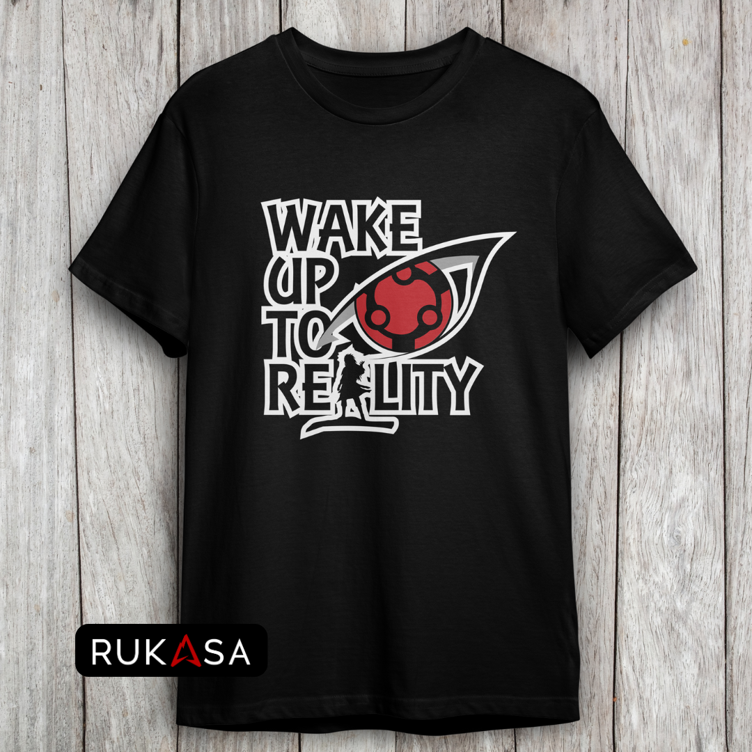 Wake Up To Reality Oversized Printed T-Shirt