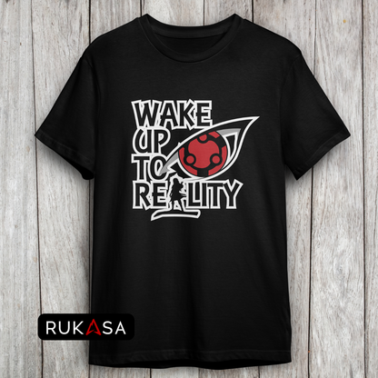 Wake Up To Reality Oversized Printed T-Shirt