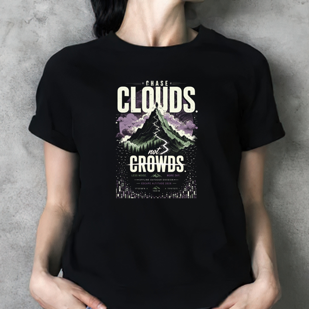 Chase Clouds Unisex Classic Printed T-Shirt