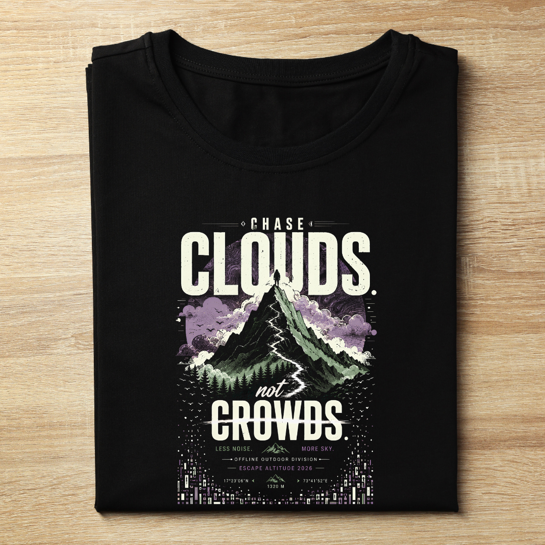Chase Clouds Unisex Classic Printed T-Shirt