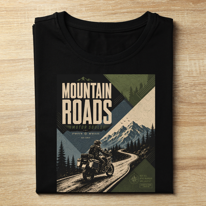 Mountain Roads Unisex Printed T-Shirt
