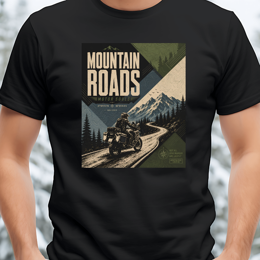 Mountain Roads Unisex Printed T-Shirt