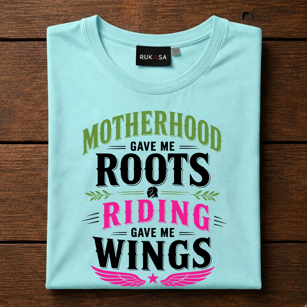 Motherhood Roots Riding Wings Tee