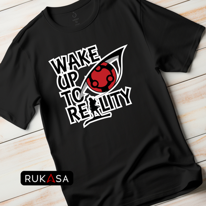 Wake Up To Reality Oversized Printed T-Shirt