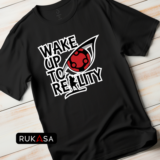 Wake Up To Reality Oversized Printed T-Shirt
