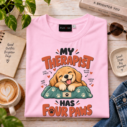 My Therapist Has Four Paws Tee