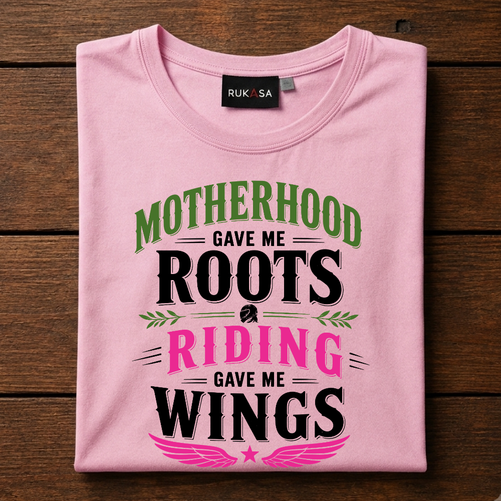 Motherhood Roots Riding Wings Tee