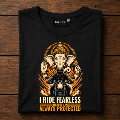 I Ride Fearless Lord Ganesha Tee