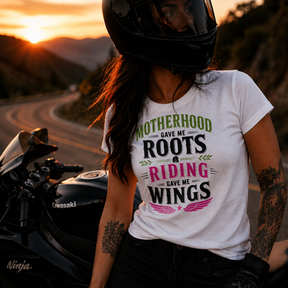 Motherhood Roots Riding Wings Tee