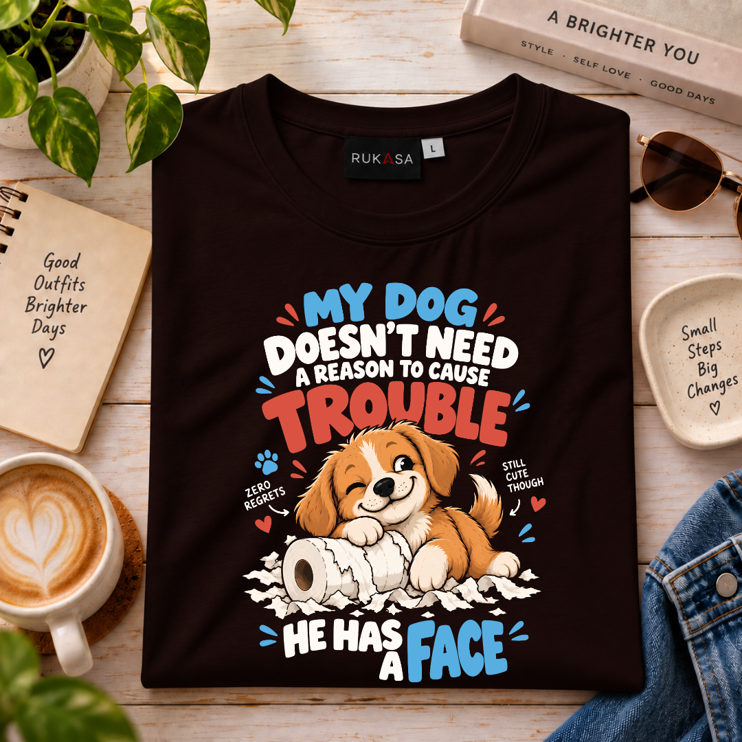 My Dog Causes Trouble Tee