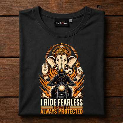 I Ride Fearless Lord Ganesha Tee