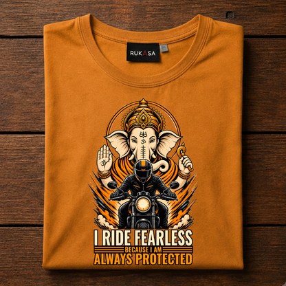 I Ride Fearless Lord Ganesha Tee