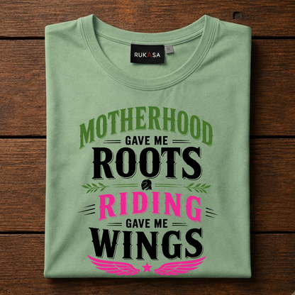 Motherhood Roots Riding Wings Tee