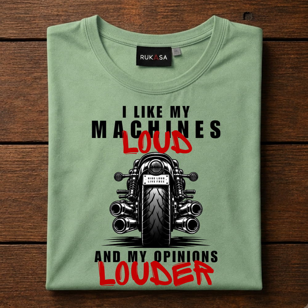 I Like My Machines Loud Tee V2