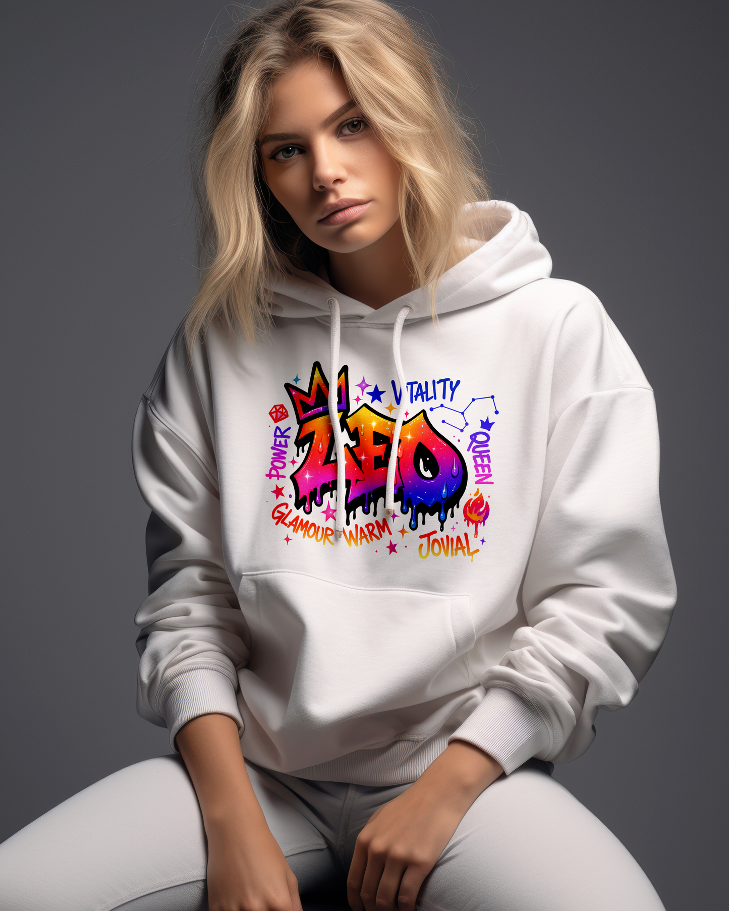 Leo Zodiac Unisex Oversized Hoodie