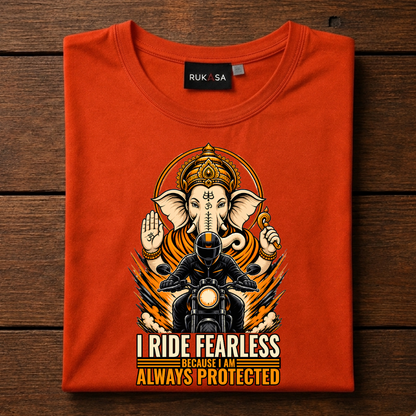 I Ride Fearless Lord Ganesha Tee