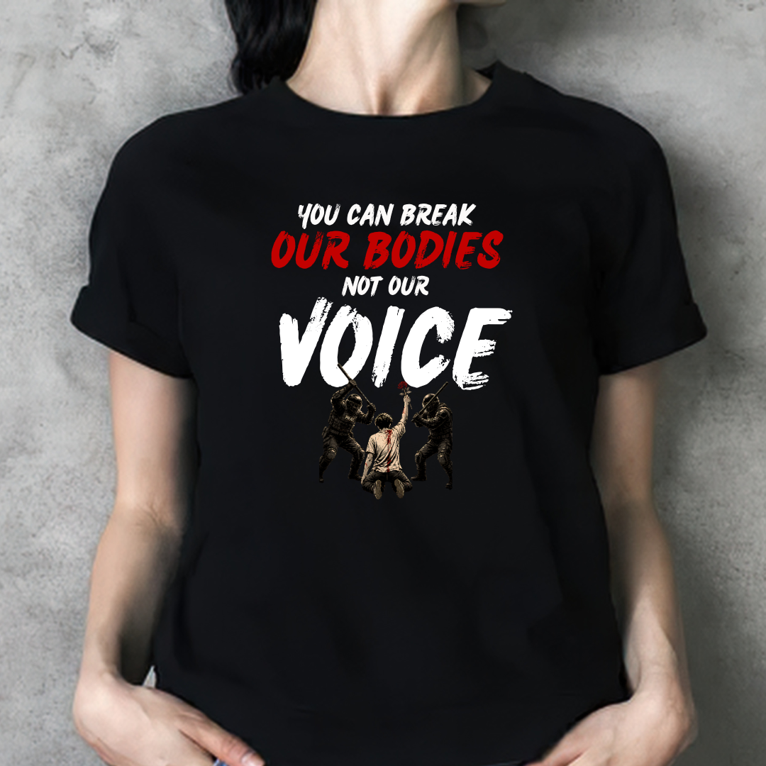 Break Our Bodies Not Voice Unisex Classic Printed T-Shirt
