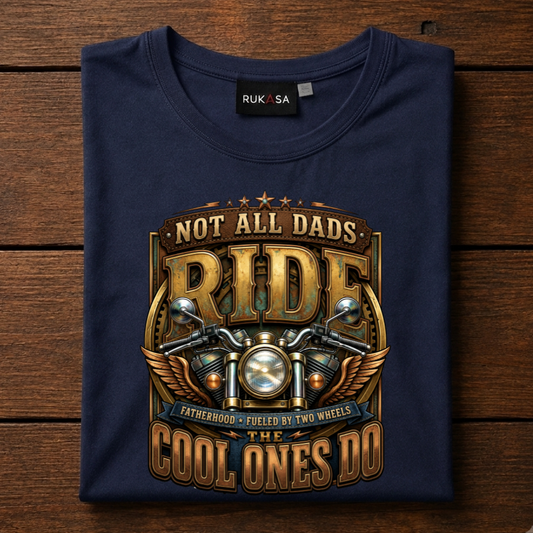 Not All Dads Ride Dark Tee