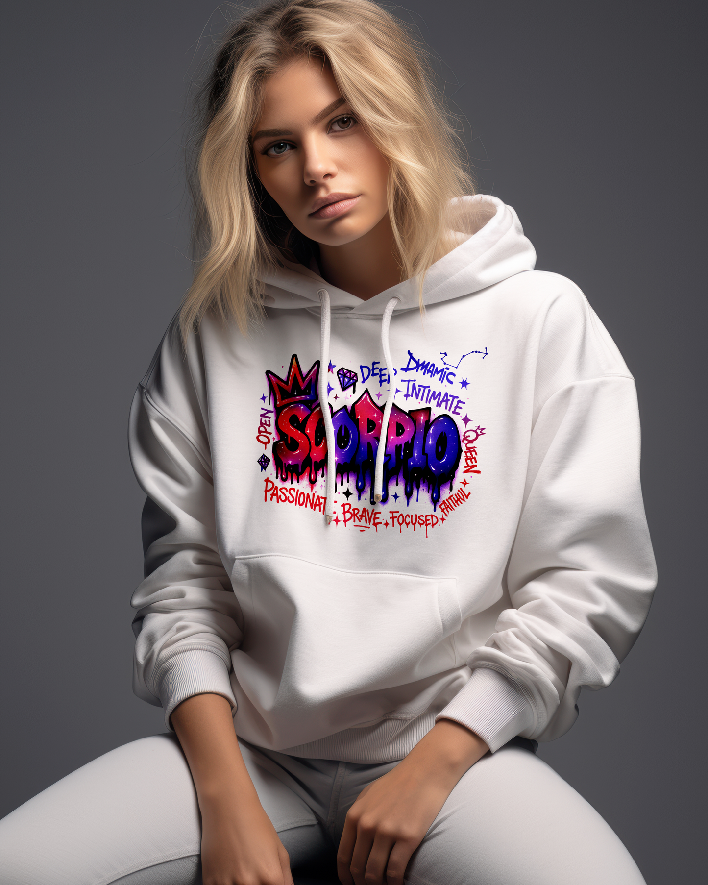 Scorpio Zodiac Unisex Oversized Hoodie
