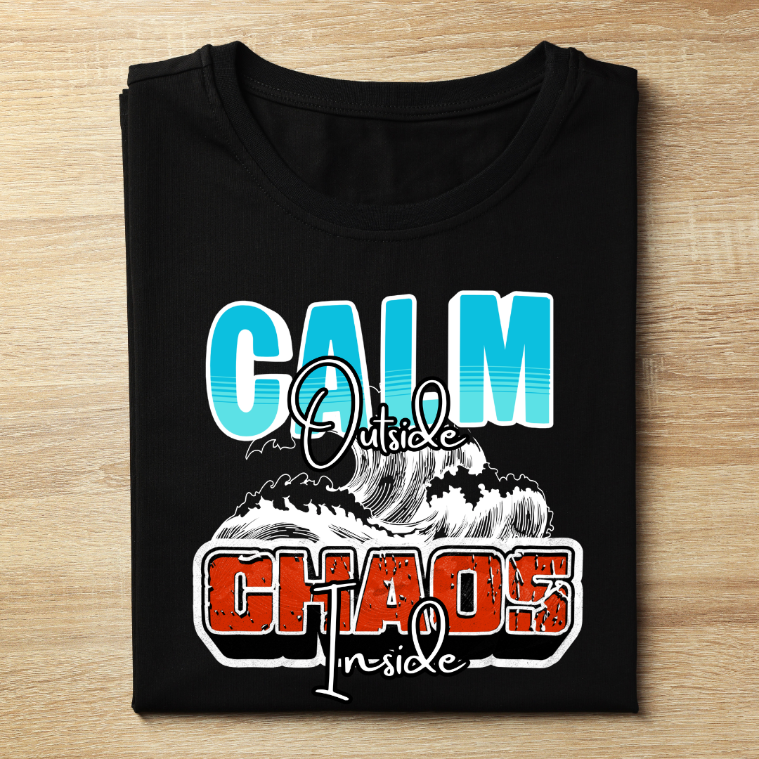 Calm Outside Chaos Inside Oversized T-Shirt