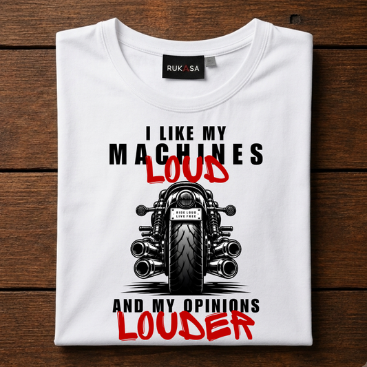 I Like My Machines Loud Tee V2