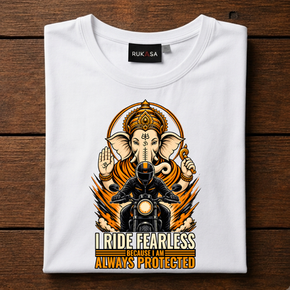 I Ride Fearless Lord Ganesha Tee