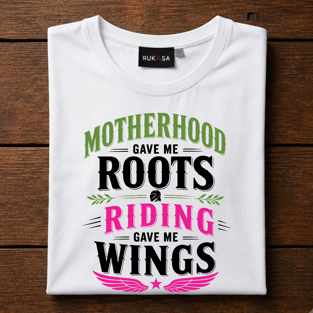 Motherhood Roots Riding Wings Tee