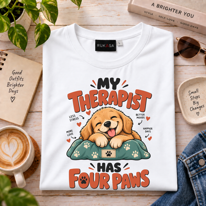 My Therapist Has Four Paws Tee