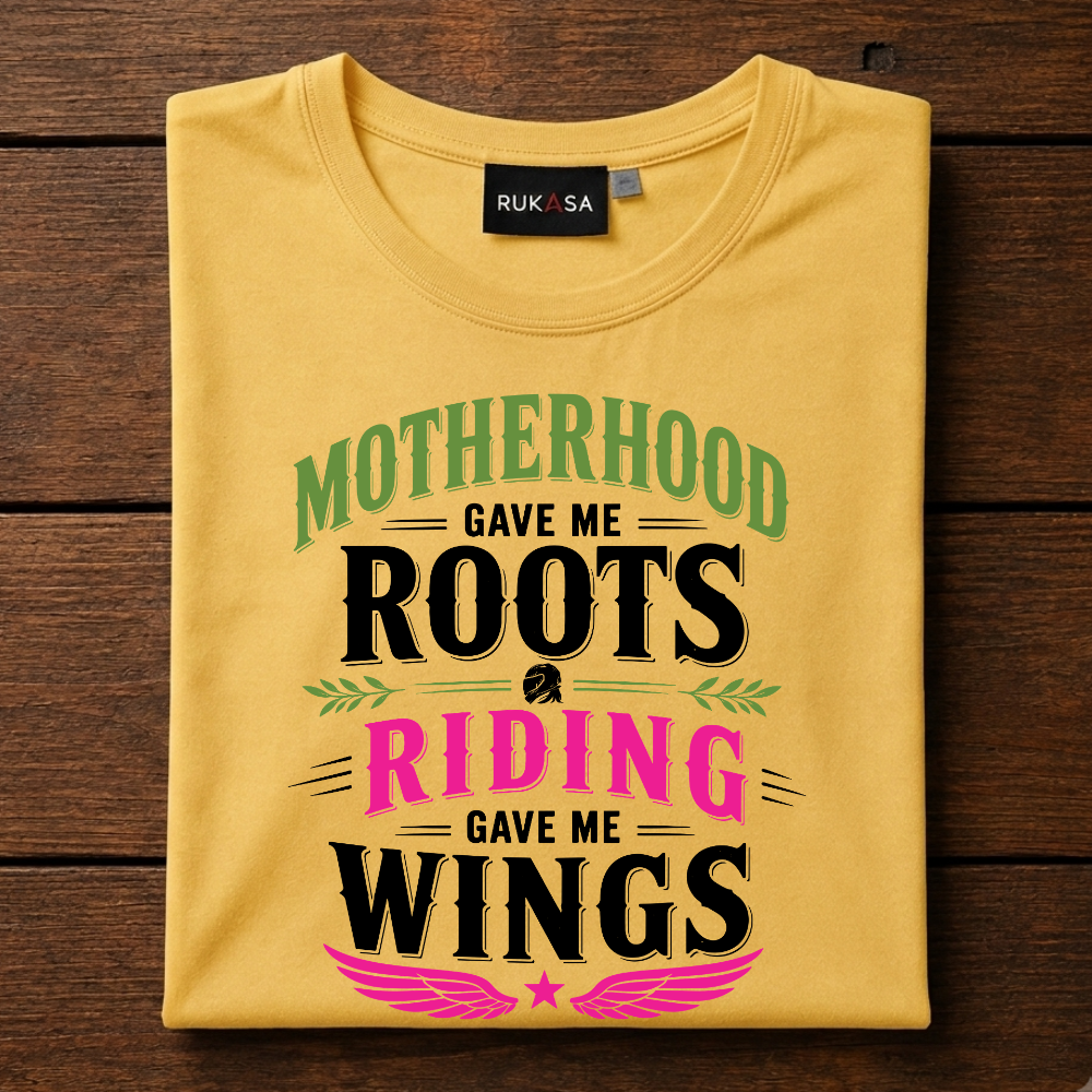 Motherhood Roots Riding Wings Tee
