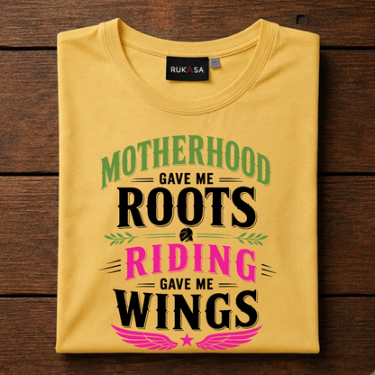 Motherhood Roots Riding Wings Tee