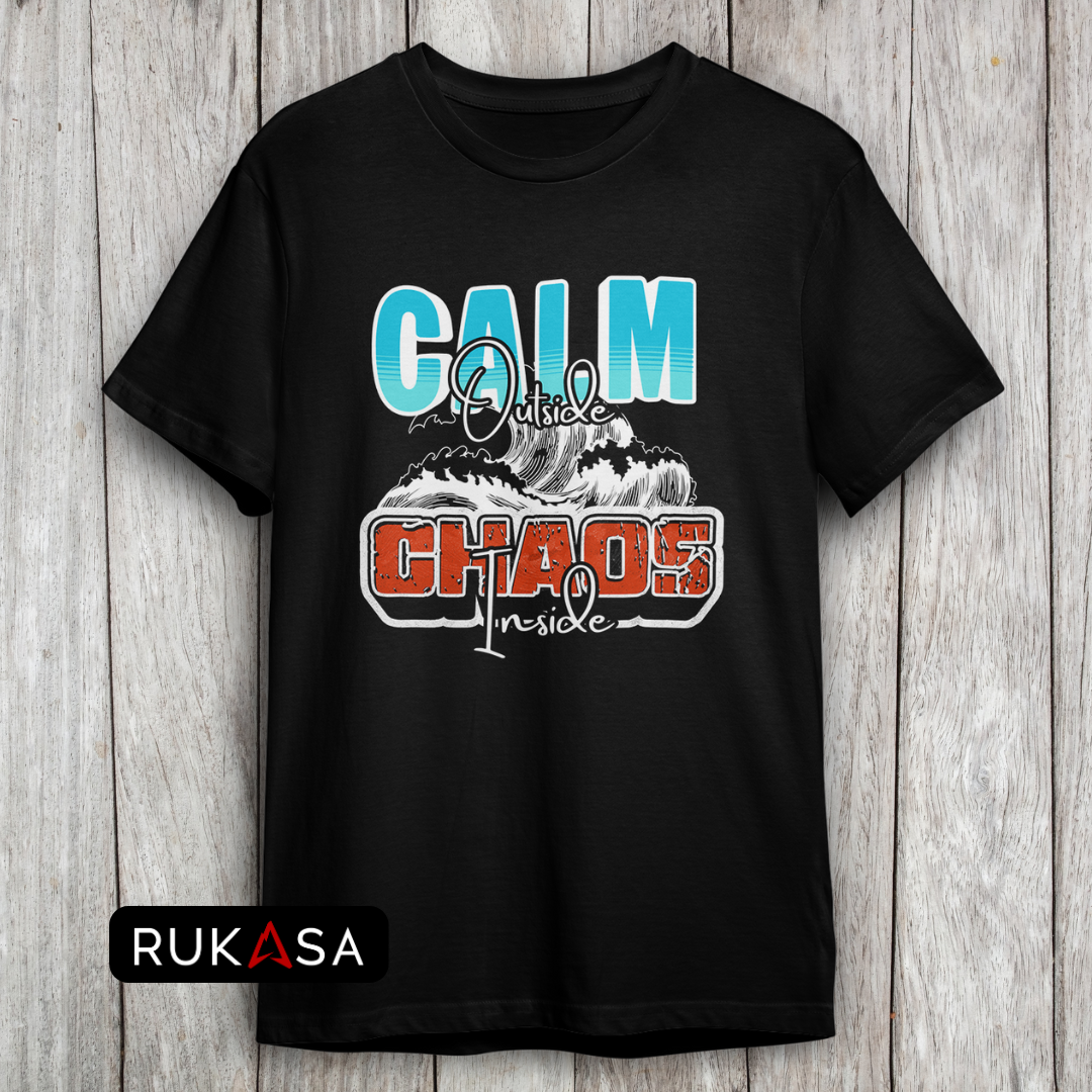Calm Outside Chaos Inside Oversized T-Shirt